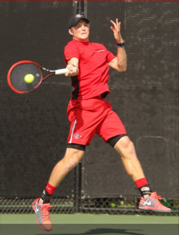 Hunter playing at SDSU